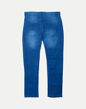 boys mid-wash super skinny fit jeans