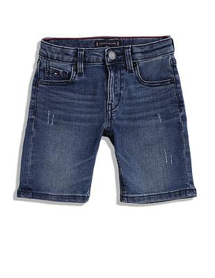 boys modern straight fit denim shorts