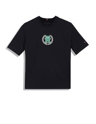 boys monogram embroidered t-shirt