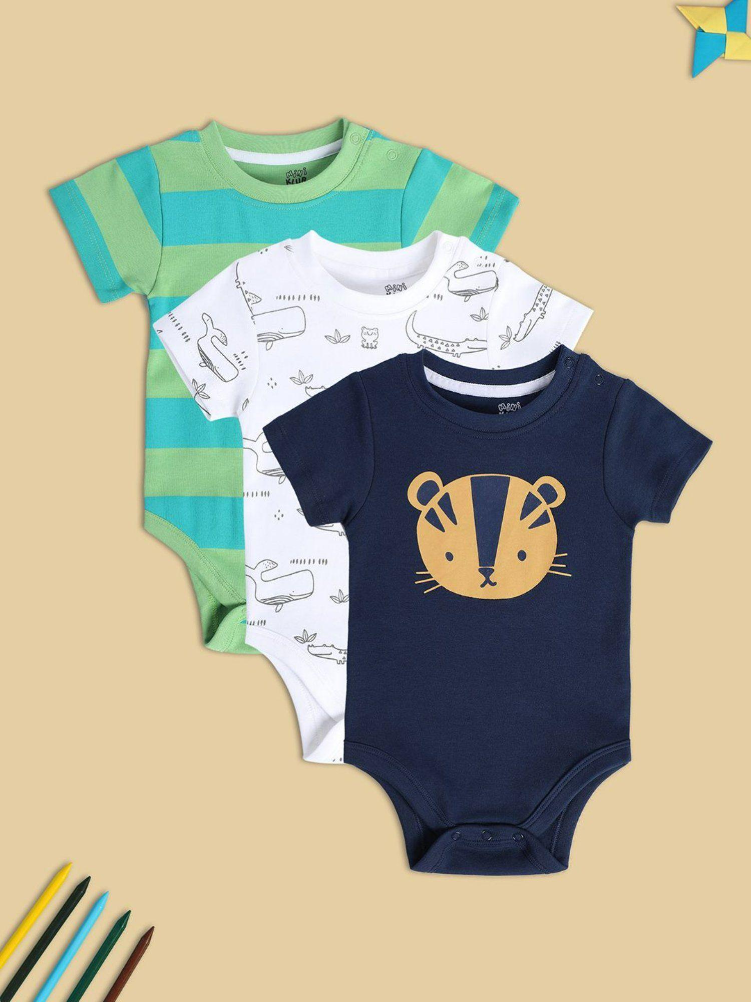 boys multi-color bodysuits (pack of 3)