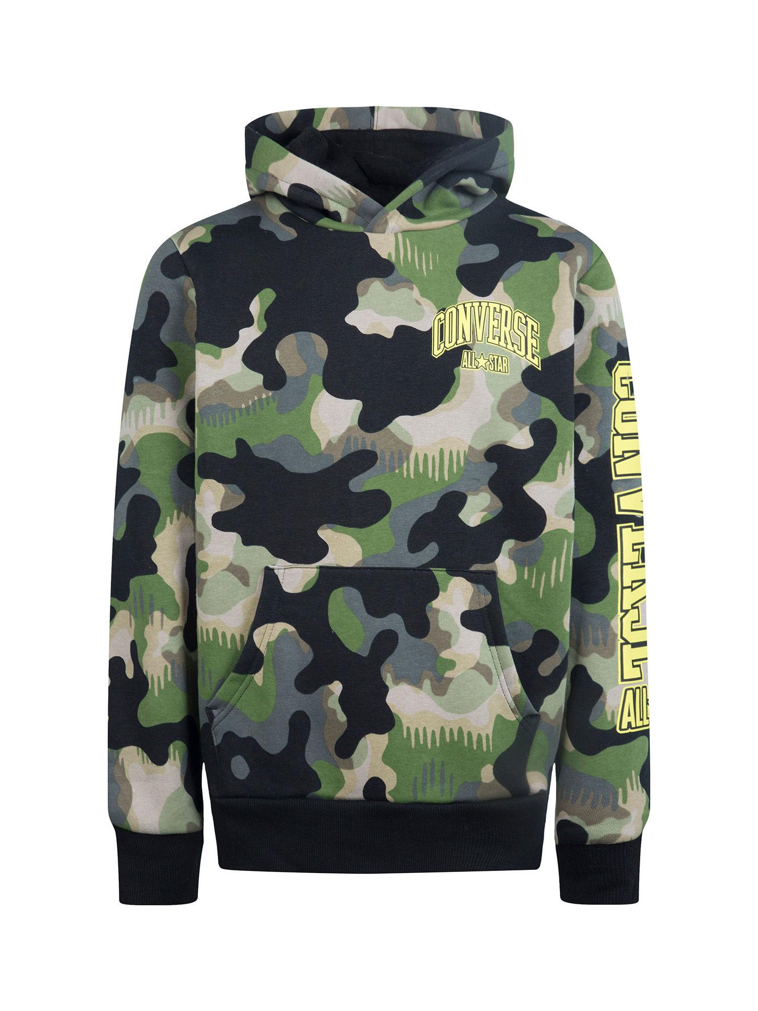 boys multi-color camouflage hoodie