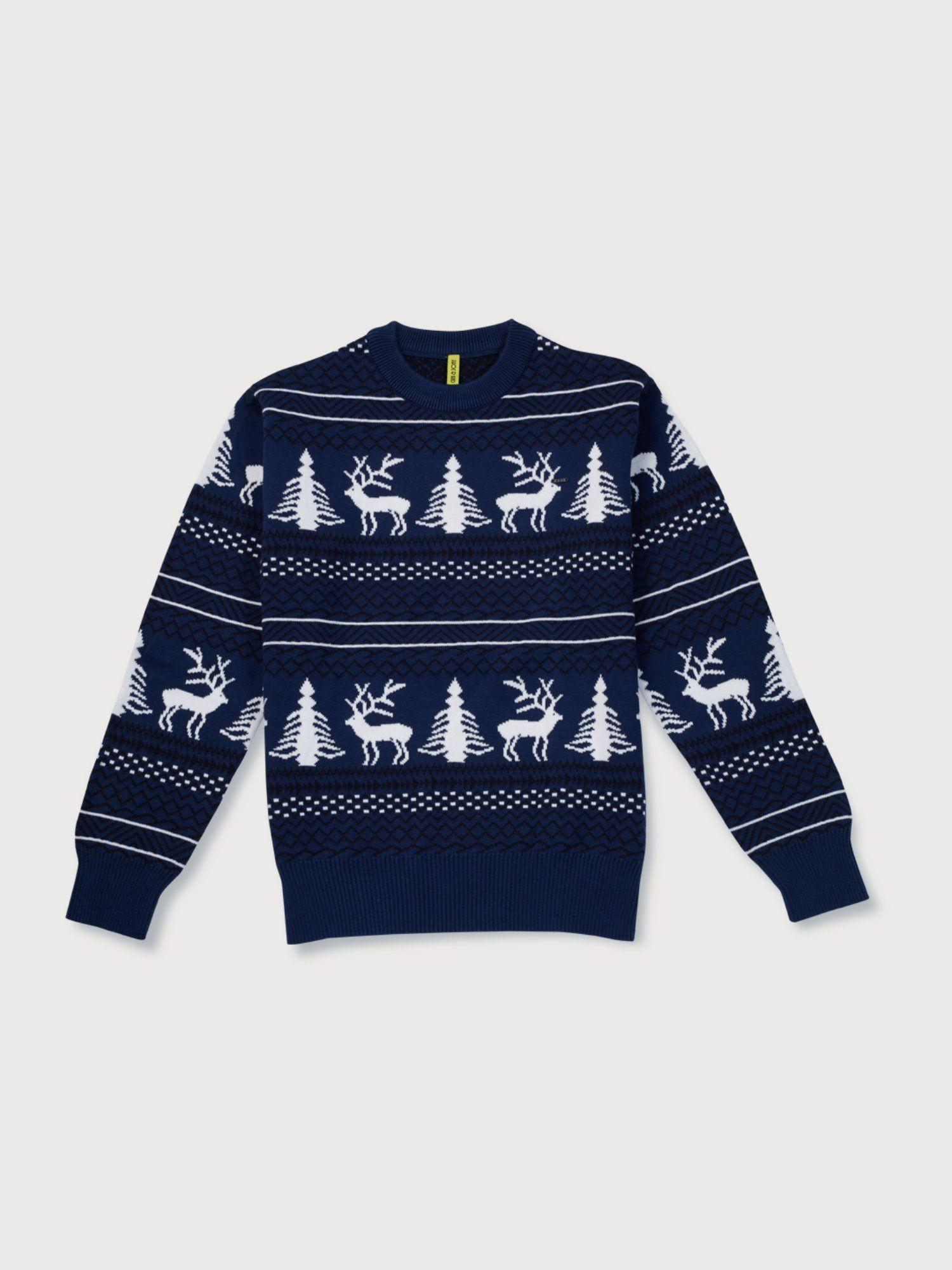 boys multi-color cotton printed sweater