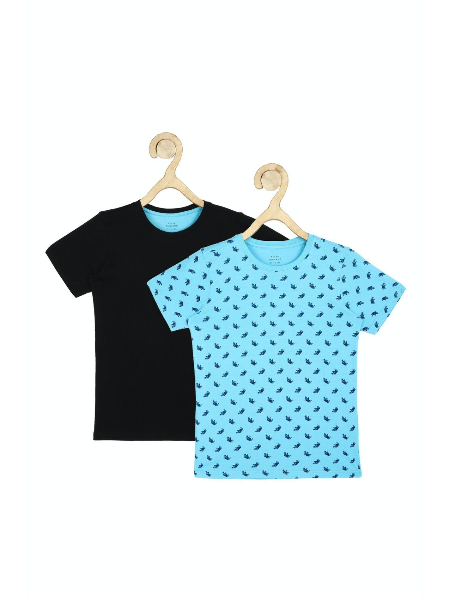 boys multi-color printed t-shirt (pack of 2)