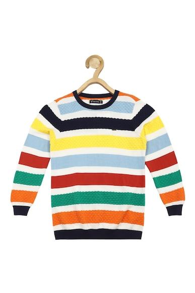 boys multi patterned regular fit sweater