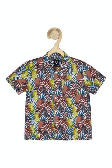 boys multi regular fit print casual shirt