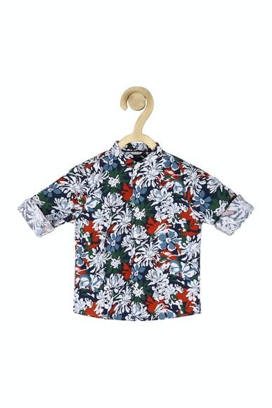 boys multi regular fit print casual shirt