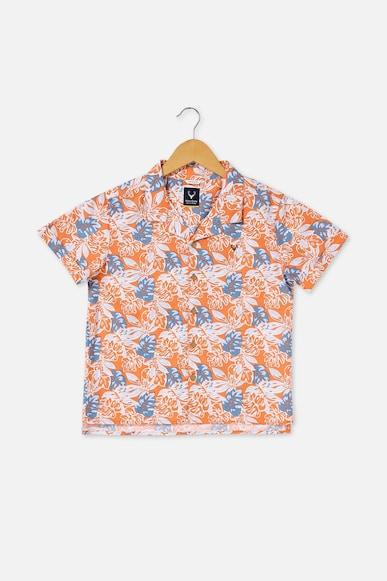 boys multi regular fit print casual shirt