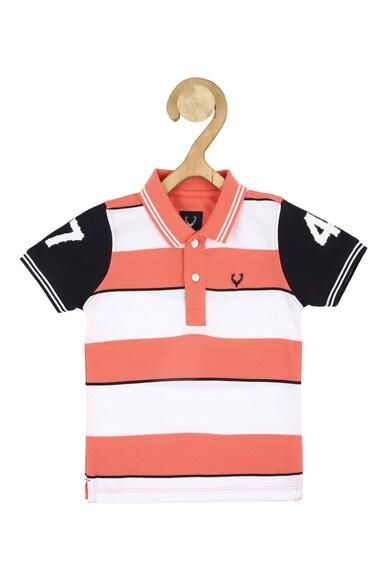 boys multi regular fit stripe polo neck t-shirt