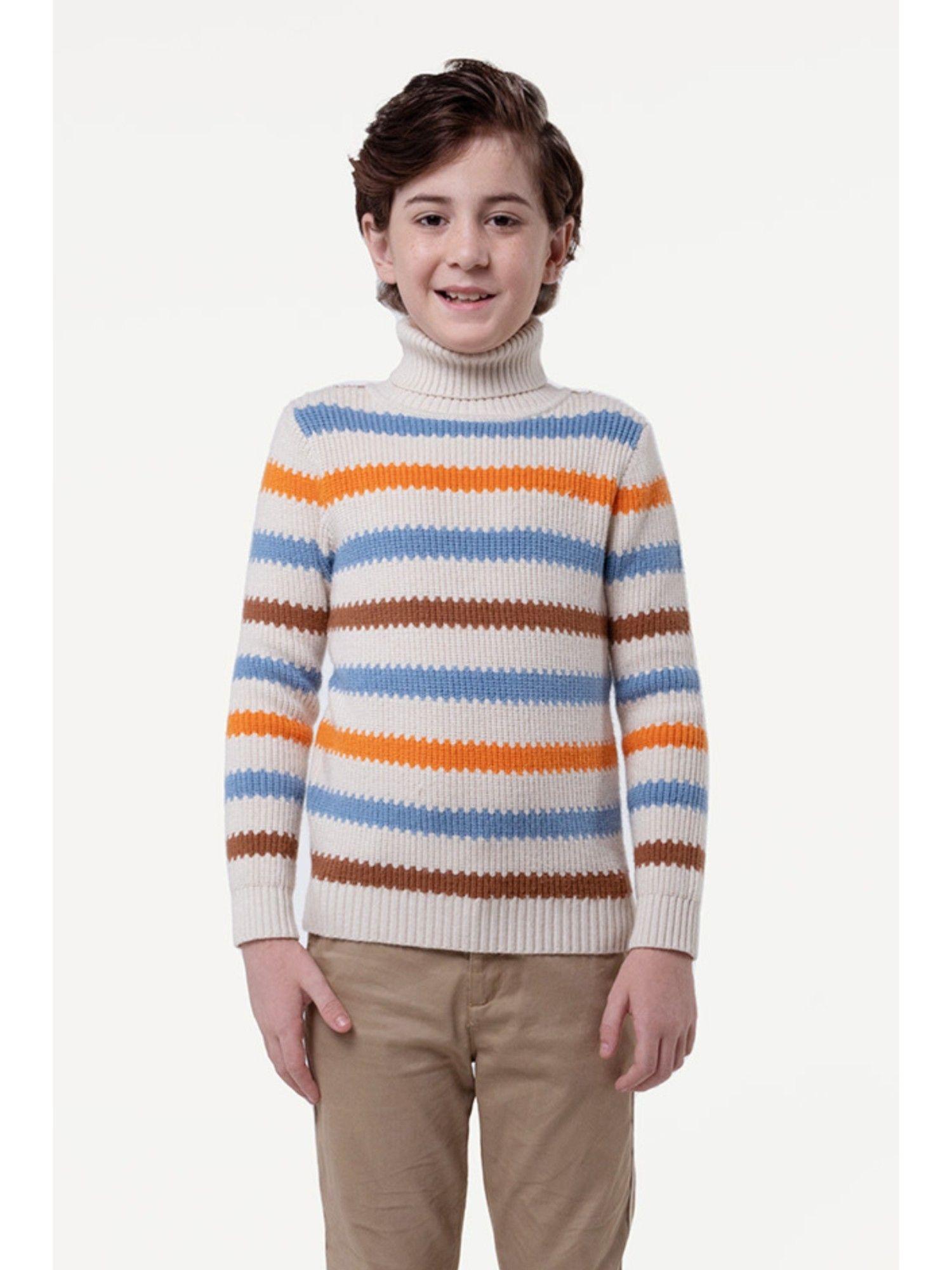 boys multi stripes sweater