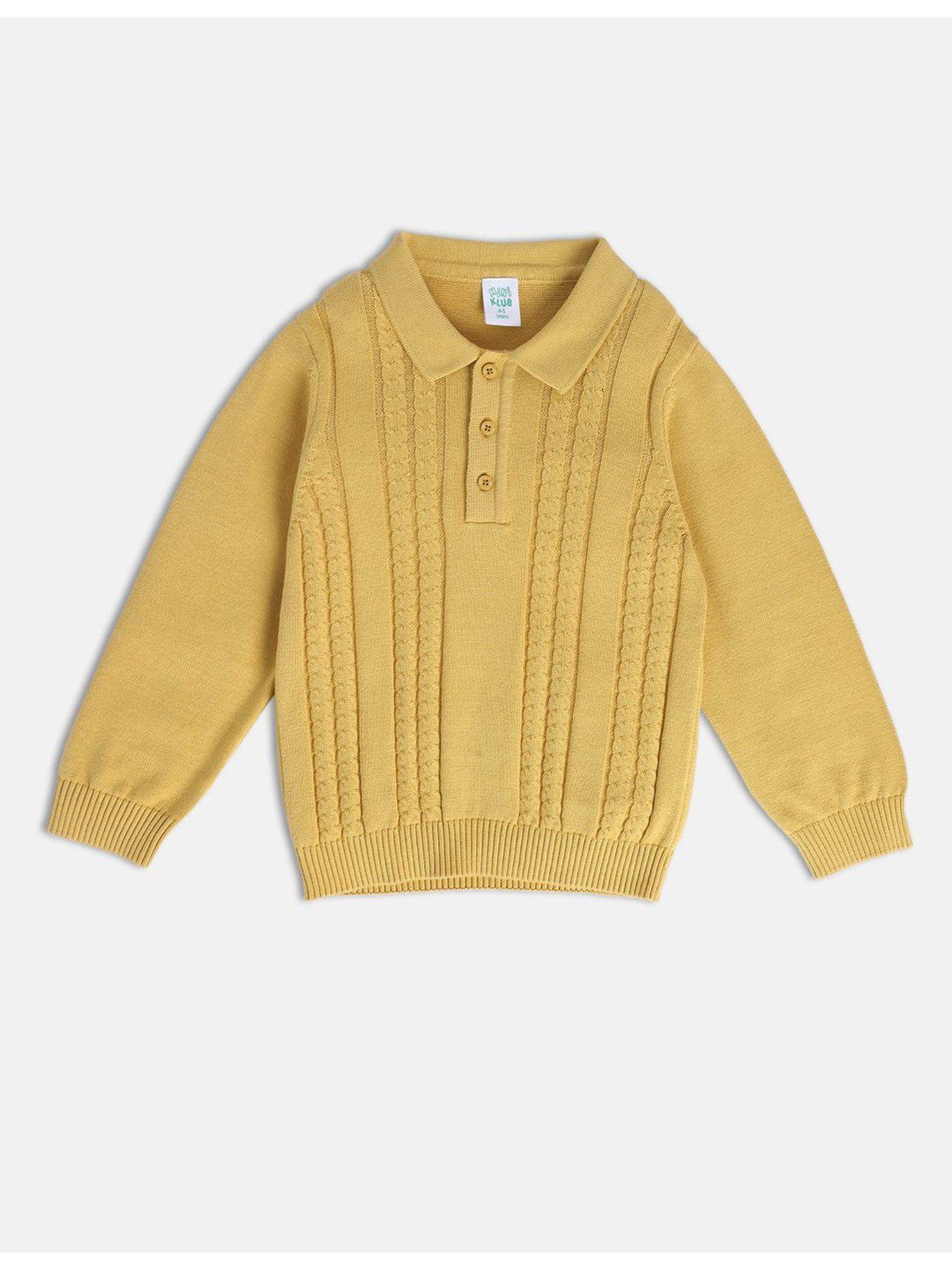 boys mustard sweater