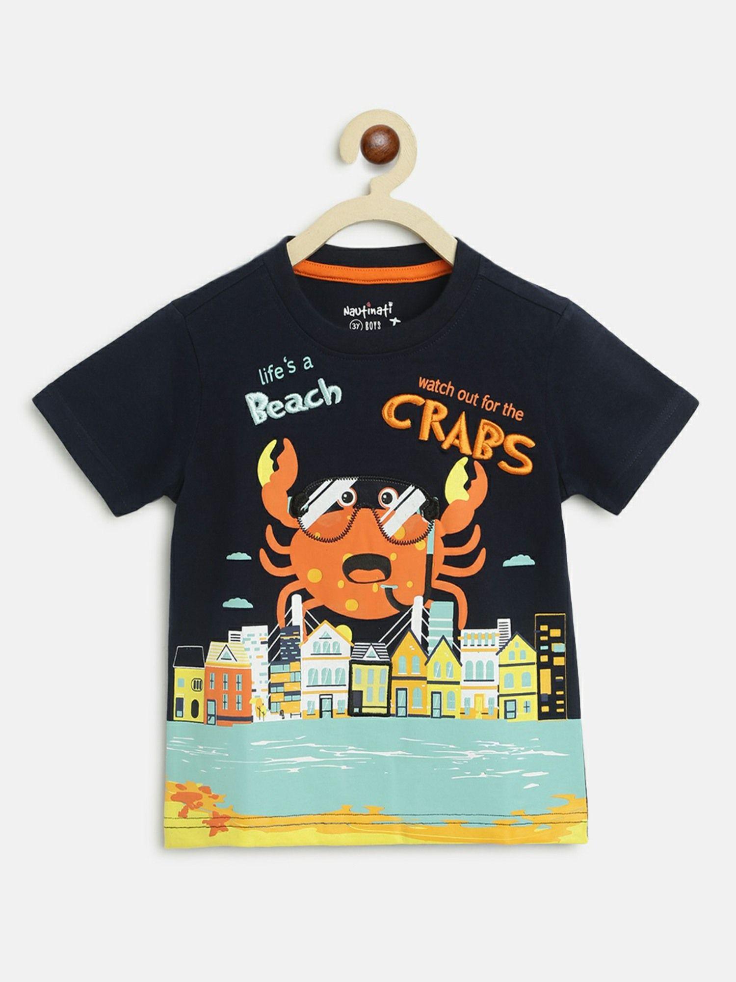 boys navy blue t-shirt