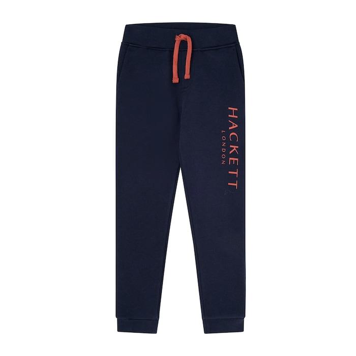 boys navy embroidered logo joggers
