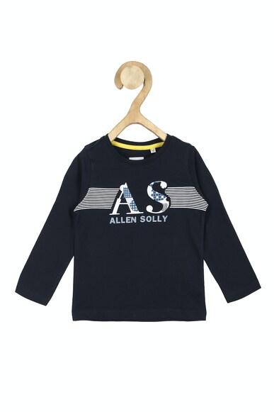 boys navy regular fit graphic print crew neck t-shirt