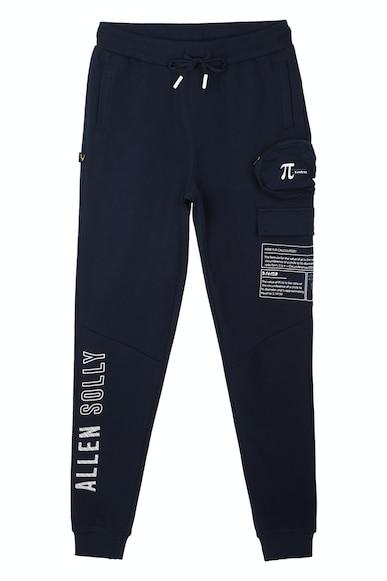 boys navy regular fit solid track pants