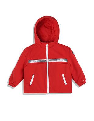 boys nylon brand tape jacket