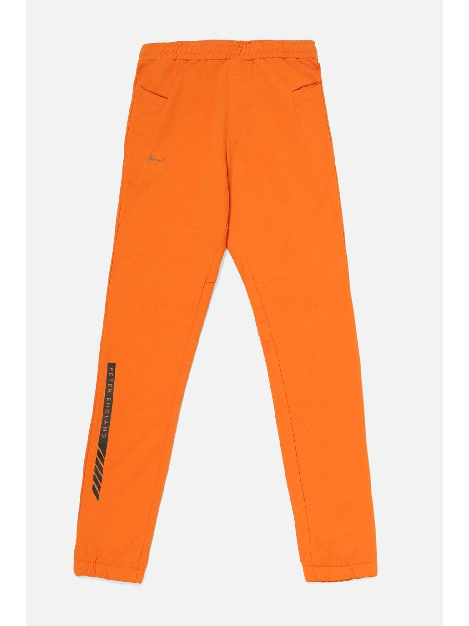 boys orange jogger pants