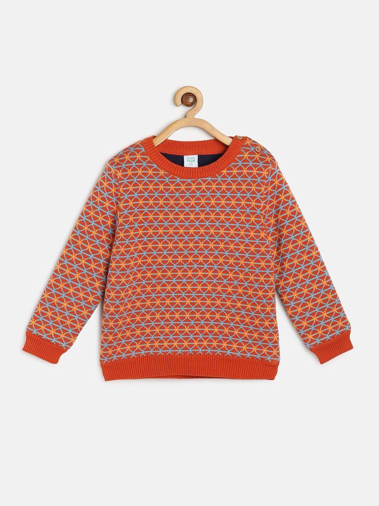boys orange sweater