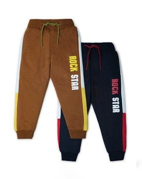 boys pack of 2 joggers with drawstring waist