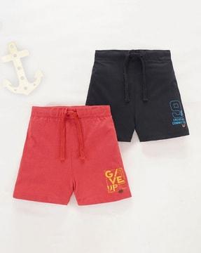 boys pack of 2 sustainable knit shorts