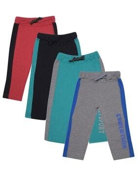 boys pack of 4 regular fit 3/4th shorts