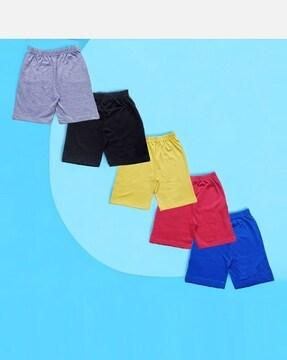 boys pack of 5 regular fit shorts with elasticated waist