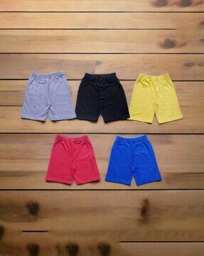 boys pack of 5 regular fit shorts with elasticated waist