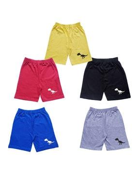 boys pack of 5 regular fit shorts with elasticated waist