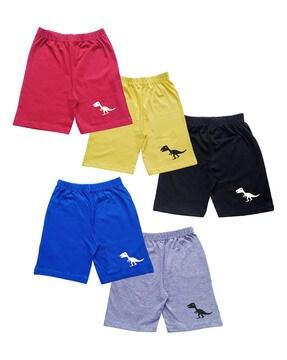 boys pack of 5 regular fit shorts with elasticated waist