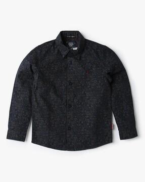 boys paisley print regular fit shirt