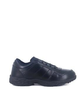 boys panelled lace-up shoes