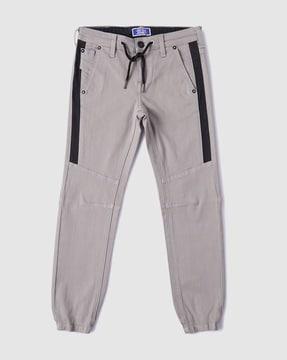 boys panelled regular fit joggers