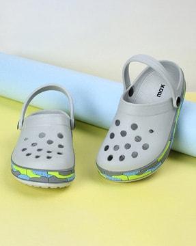 boys perforated sling-back clogs