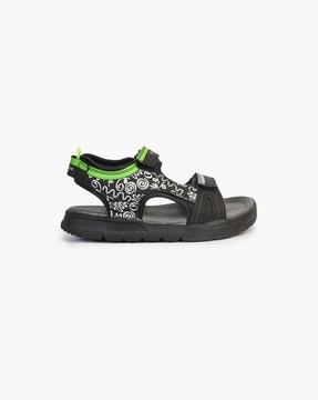 boys printed double-strap sandals