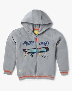 boys printed hoodie