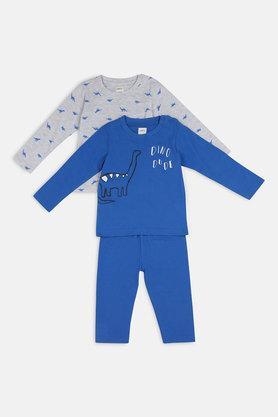 boys printed pants & tee pack of 3 - multi