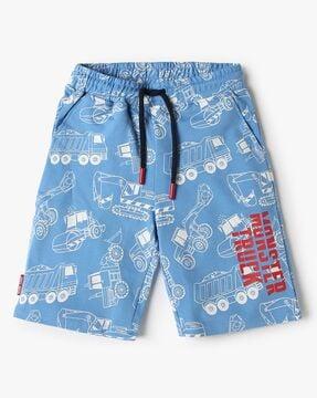 boys printed regular fit shorts