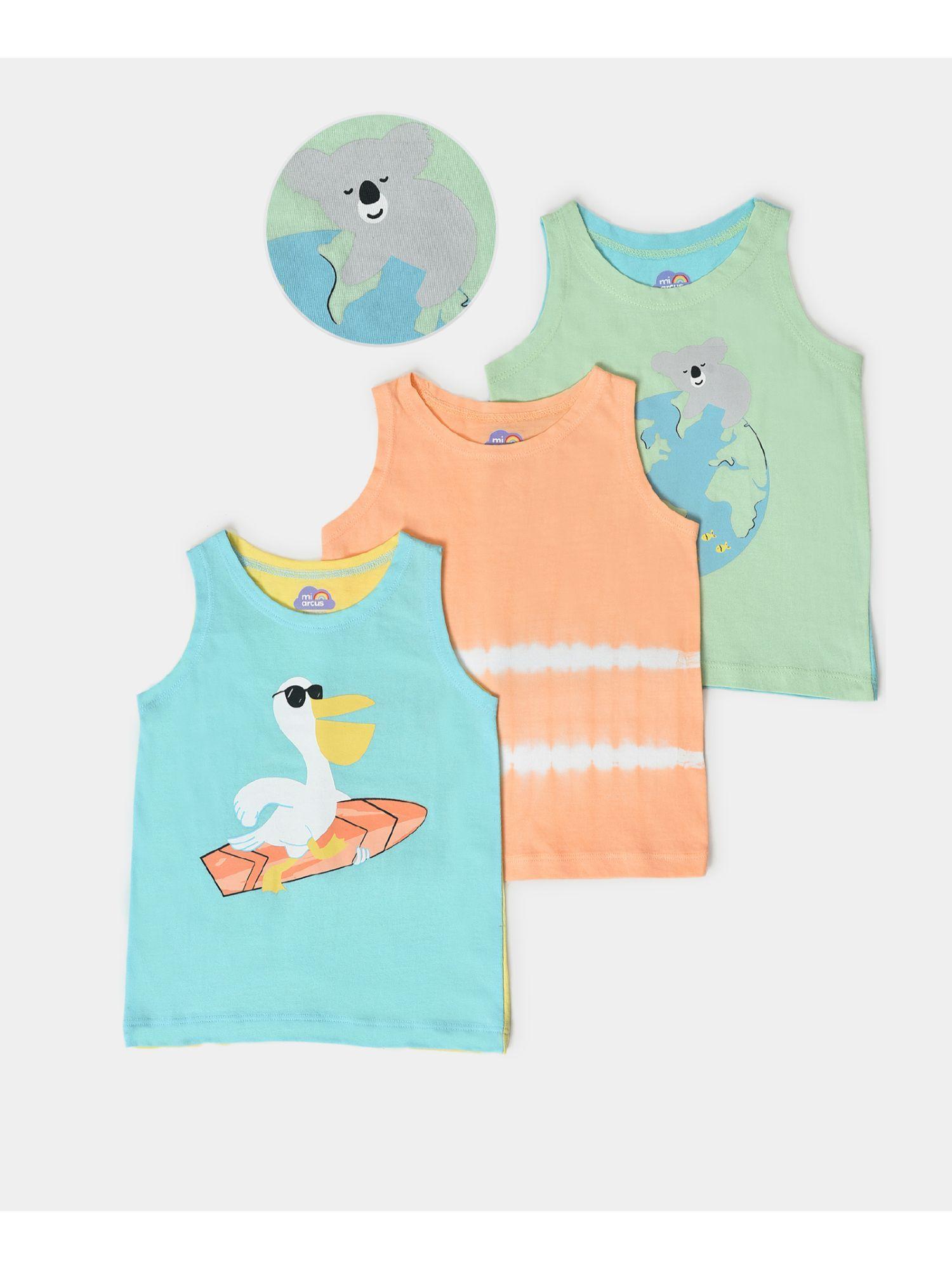 boys printed t-shirt (pack of 3)