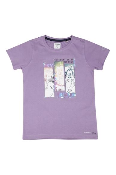 boys purple regular fit graphic print crew neck t-shirt