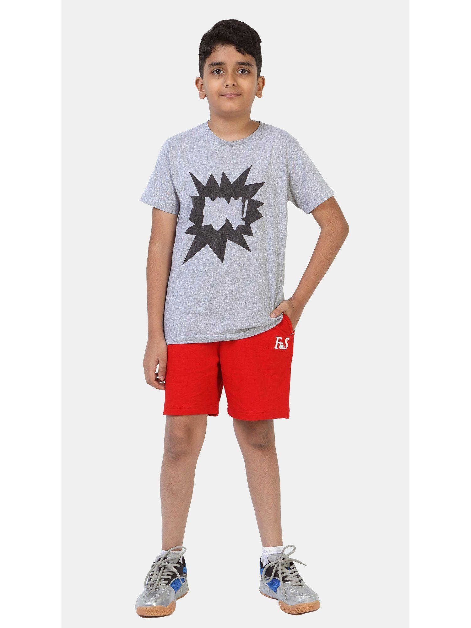 boys red short