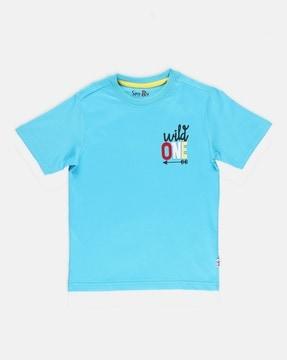 boys regular fit crew-neck t-shirt