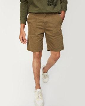 boys regular fit flat-front cargo shorts