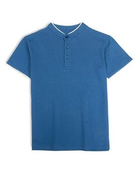 boys regular fit henley t-shirt