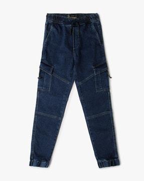 boys relaxed fit cotton jeans