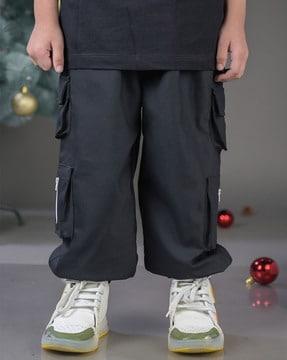 boys relaxed fit flat-front cargo pants