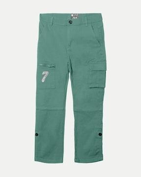 boys relaxed fit flat-front cargo pants