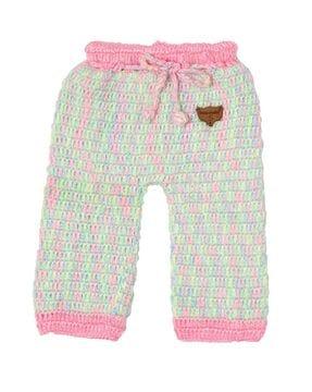boys relaxed fit knitted pants with elasticated drawstring waist