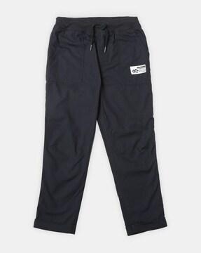 boys relaxed fit pants with drawstring waist