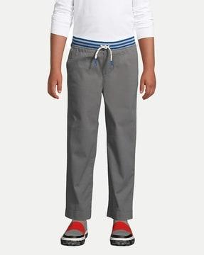 boys relaxed fit pants with drawstring waist