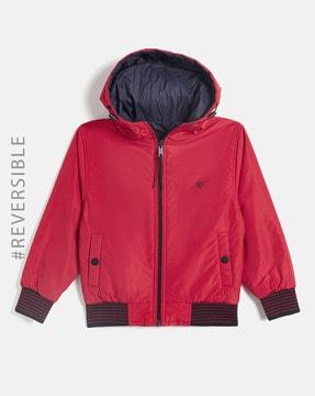 boys reversible jacket with insert pockets