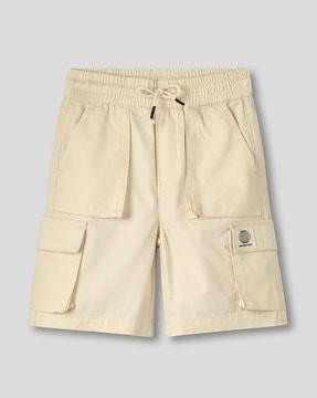 boys rib stop fabric cargo shorts
